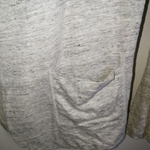 MAJESTIC FILATURES Classic Cream Linen Casual Open Front Blazer Size Large - Picture 8 of 12